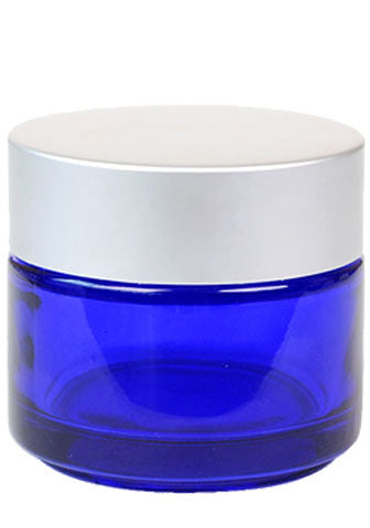 Classy Cobalt Blue Glass Jars With Lids