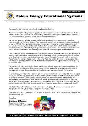 Colour Energy Educational Systems (CEES)