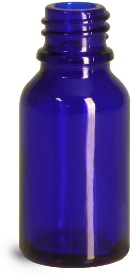 Blue Glass Euro Dropper 15ml