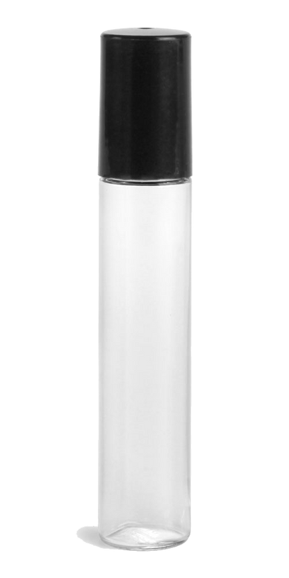 Clear Plastic Roll-on Steel Ball with Cap - 10.6ml