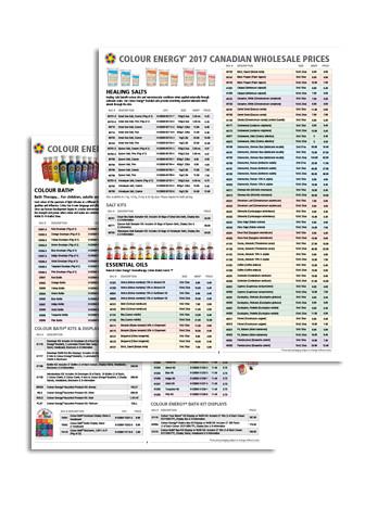 Colour Energy Price Lists