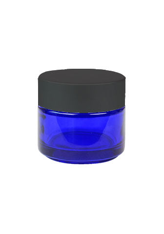 Classy Cobalt Blue Glass Jars With Lids