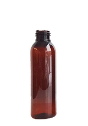 Light Amber Cosmo Round Plastic Bottles