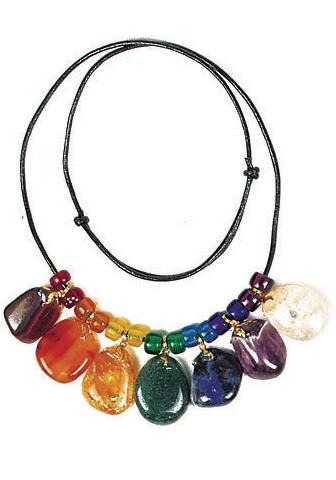 Tumbled Gemstone Chakra Necklace